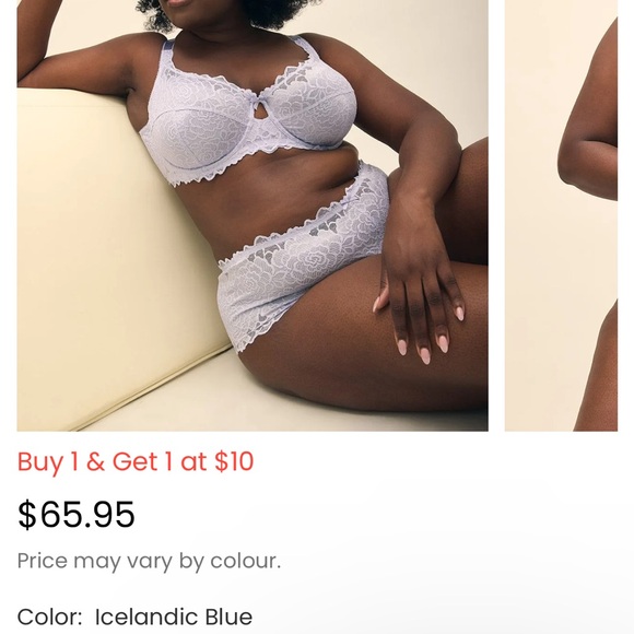 40DDD Deesse unlined lace bra. EUC - Picture 3 of 3